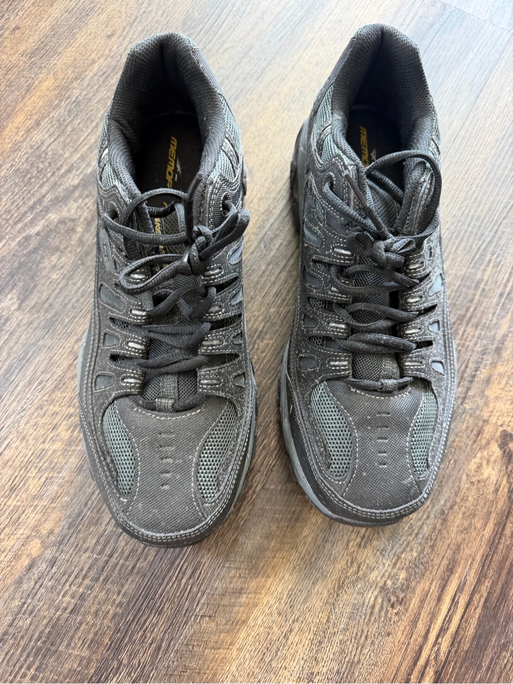 Skechers Men's Black Athletic Mesh Lace-Up Sneakers NWOT